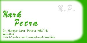 mark petra business card